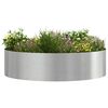vidaXL Planter Ring Silver 80 x 80 x 20 cm Stainless Steel