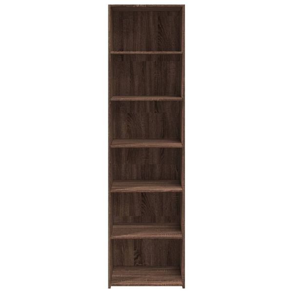 vidaXL Highboard Brown Oak 50x41x185 cm Engineered Wood