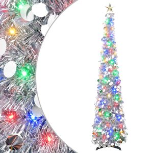 vidaXL Pop Up LED Christmas Tree with Star Topper 180 cm 100 LEDs PET