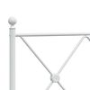 vidaXL Metal Replace Headboard White 140cm