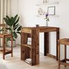 vidaXL Bar Table Old Wood 102x70x103.5 cm Engineered Wood