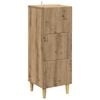 vidaXL Drawer Cabinet 33 x 34.5 x 90 cm Engineered Wood Artisan Oak