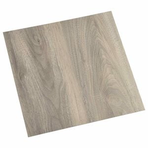 vidaXL Self-adhesive Flooring Planks Black and Wood 30.5 x 30.5 cm
