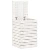 vidaXL Laundry Basket White 44x44x66 cm Solid Wood Pine