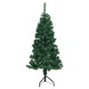 vidaXL Corner Artificial Christmas Tree Green 150 cm PVC and Metal