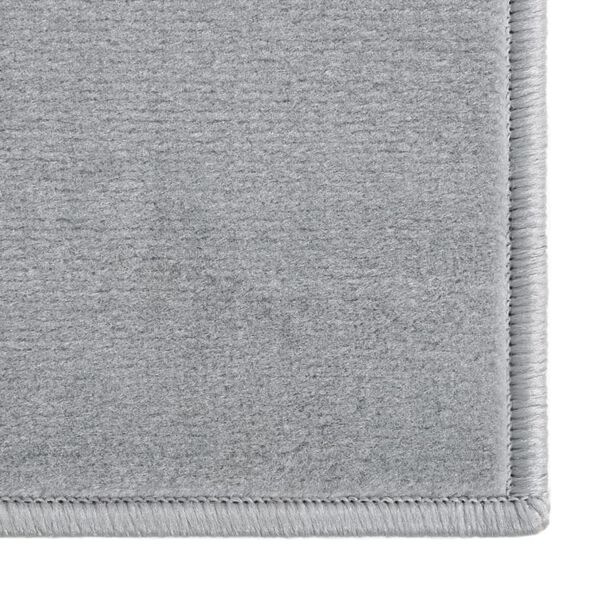 vidaXL Runner Rug BCF Grey 80x400 cm