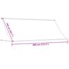 vidaXL Retractable Awning Cream 400x150 cm Fabric and Steel