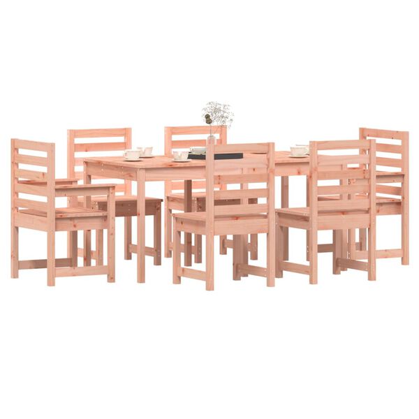 vidaXL 7 Piece Garden Dining Set Solid Wood Douglas