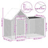 vidaXL Chicken Coop 2x1x1.5 m Galvanised Steel