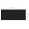 vidaXL Outdoor Roller Blind 350x140 cm Black