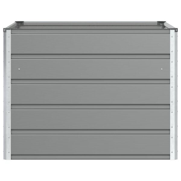 vidaXL Planter Light Grey 100 x 100 x 75 cm Steel