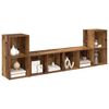vidaXL TV Cabinet Set 4 pcs Old Wood 37 x 37 x 72 cm Engineered Wood