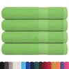 vidaXL Towels "FROGN" 4 pcs Apple Green 100x200 cm 360 gsm