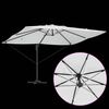 vidaXL Umbrella Manual Sand 352 x 251 x 265 cm Polyester and Aluminium