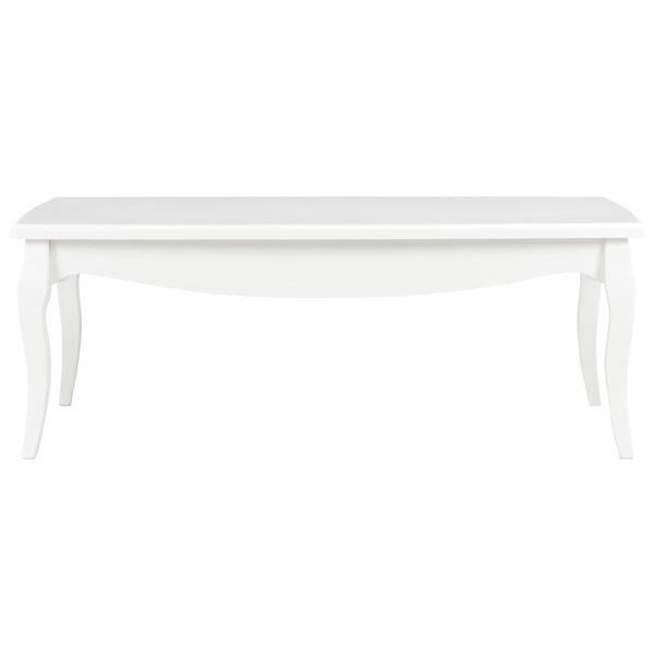 vidaXL Coffee Table White 110x60x40 cm Solid Pine Wood