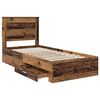 vidaXL Bed Frame with Drawer with Headboard Manual Engineered Wood