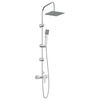 vidaXL Shower System Chrome Stainless Steel 21 x 48 x 112 cm