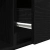 vidaXL TV Cabinets 2 pcs Black Oak 80x31x25.5 cm Engineered Wood