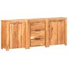 vidaXL Sideboard with 3 Drawers and 4 Doors Solid Acacia Wood