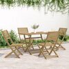vidaXL 5 Piece Garden Dining Set Solid Wood Acacia