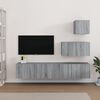 vidaXL 4 Piece TV Cabinet Set Grey Sonoma Engineered Wood