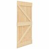 vidaXL Sliding Door with Hardware Set 100x210 cm Solid Wood Pine