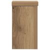 vidaXL Plant Stands 2 pcs Artisan Oak 10x10x18 cm Engineered Wood
