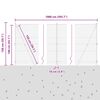 vidaXL Fence with Posts Silver 1.4 x 10 m PVC-coated steel