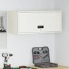vidaXL Wall Cabinet for Garage with Gas-lift Door White