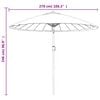 vidaXL Garden Parasol with Aluminium Pole 270 cm Bordeaux Red