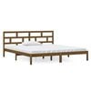 vidaXL Bed Frame without Mattress Honey Brown Solid Wood 140x190 cm