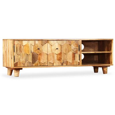 vidaXL TV Cabinet Solid Mango Wood 118x35x40 cm