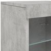 vidaXL Sideboard with LED Lights Concrete Grey 164x37x67 cm