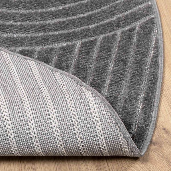 vidaXL Area Rugs Round Anthracite &Oslash; 160 CM