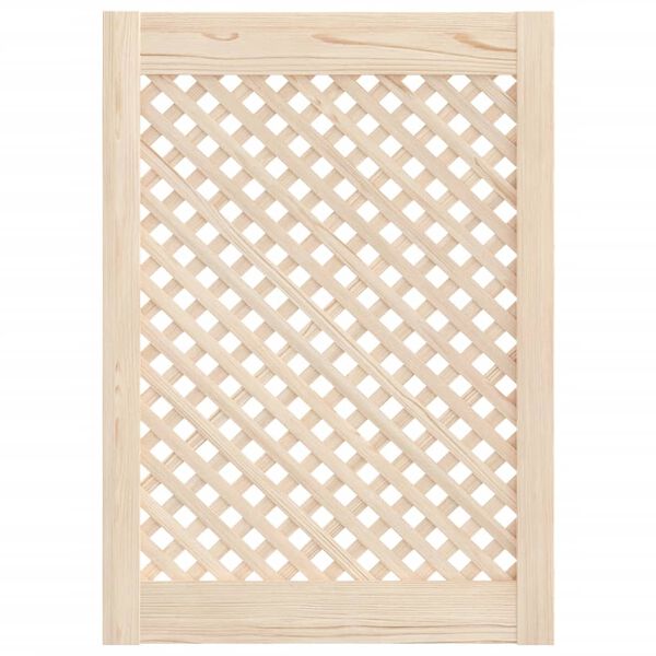vidaXL Cabinet Doors Lattice Design 2 pcs 49.5x69 cm Solid Wood Pine