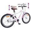 vidaXL Kids Bike 20'' for 6-11 Years Old Light Pink
