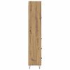 vidaXL Highboard 2 pcs Artisan Oak Engineered Wood and Glass