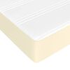 vidaXL Pocket Spring Bed Mattress Medium Cream 180x200x20 cm Faux Leather