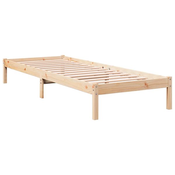vidaXL Extra Long Bed Frame without Mattress 90x210 cm Solid Wood Pine