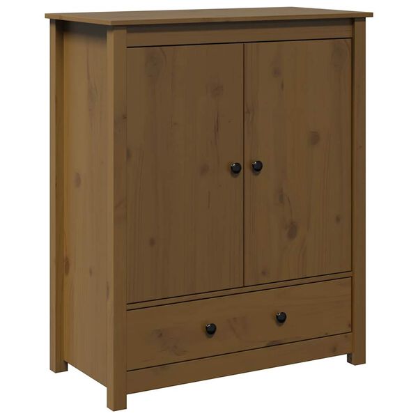 vidaXL Highboard Honey Brown 83x41,5x100 cm Solid Wood Pine