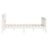 vidaXL Bed Frame without Mattress White Small Double Solid Wood