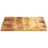 vidaXL Table Top 60x50x3.8 cm Rectangular Solid Wood Rough Mango