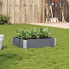 vidaXL Garden Planter Grey 80x60 cm Solid Wood Pine