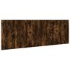 vidaXL Bed Headboard with Cabinets Smoked Oak 240 cm Engineered Wood