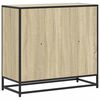 vidaXL Book Cabinet Sonoma Oak 80.5x35x76 cm Engineered Wood