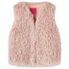 Kids' Vest Faux Fur Light Pink 116