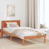 vidaXL Bed Frame Brown 90 x 190 cm Solid Pine wood