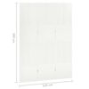 vidaXL 3-Panel Room Divider White 120x180 cm Steel