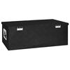 vidaXL Storage Box Black 80x39x30 cm Aluminium