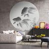 WallArt Wallpaper Circle Two Goldfish 190 cm